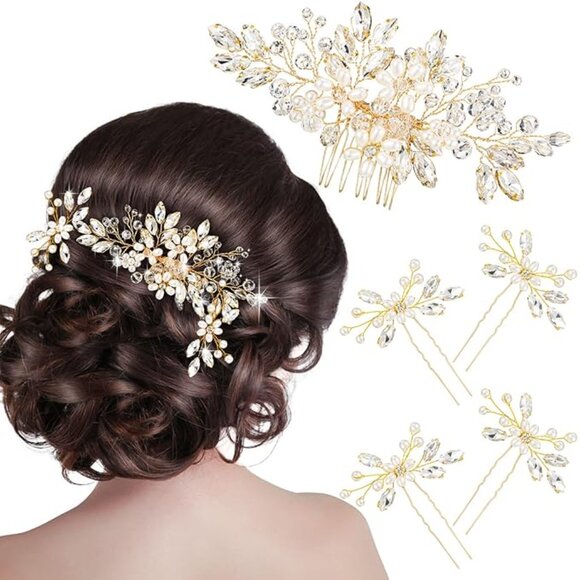 5 pieces wedding hair accessories main image 5